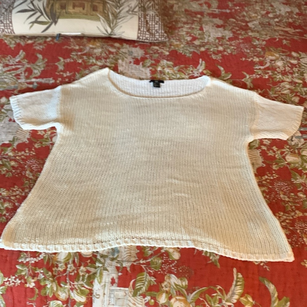 H&M large s/s sweater off white